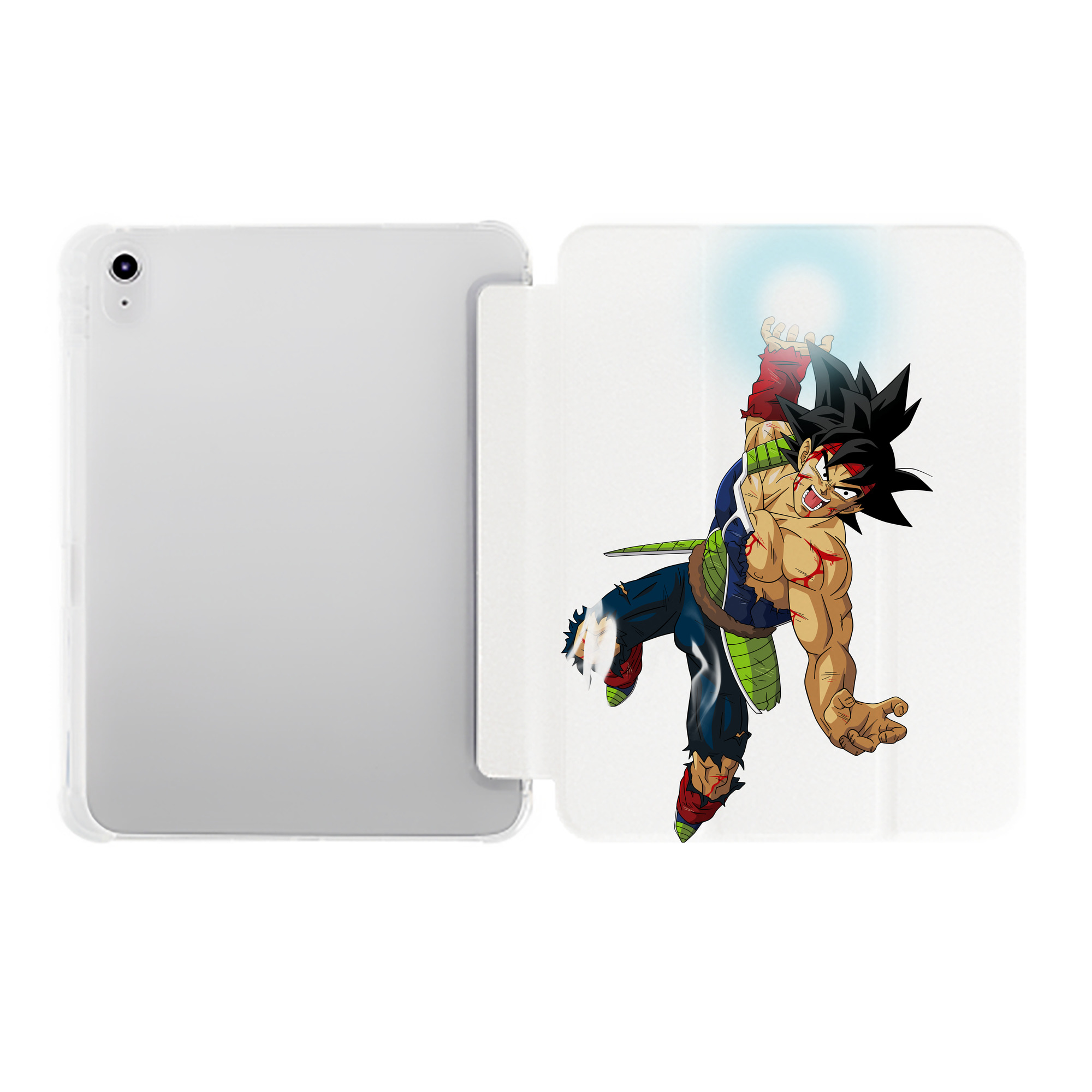 （画像用） ドラゴンボール バーダック DRAGON BALL Burdock IPad ケース ペン収納付き 三つ折りスタンド PUレザー×シリコン 対応機種9.5/10.5/10.9インチ